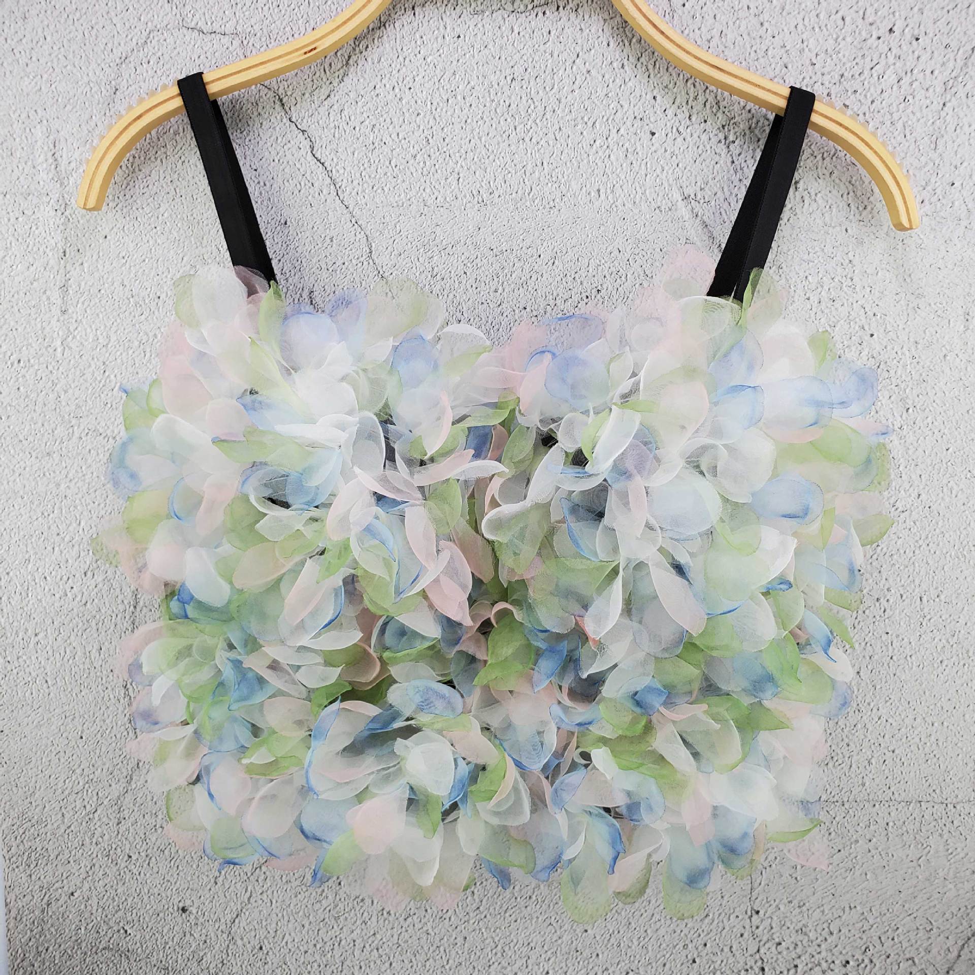SXTHAENOO Sexy & Charming Applique Floral Corselets Women's Bachelorette Bustier Bra Cropped Top Wedding Bralette Vest