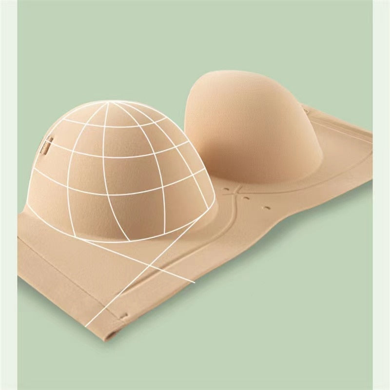 Sexy Strapless Push-Up Underwear No Steel Ring