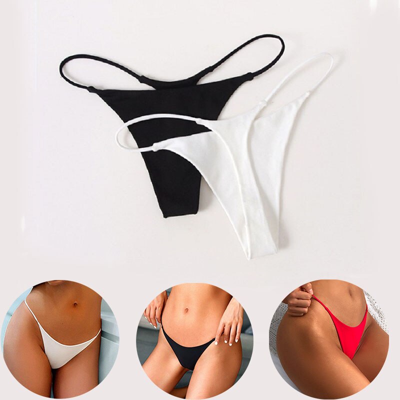 Women Panties Lingerie Sexy G Strings Low-Rise Thong Panties Female
