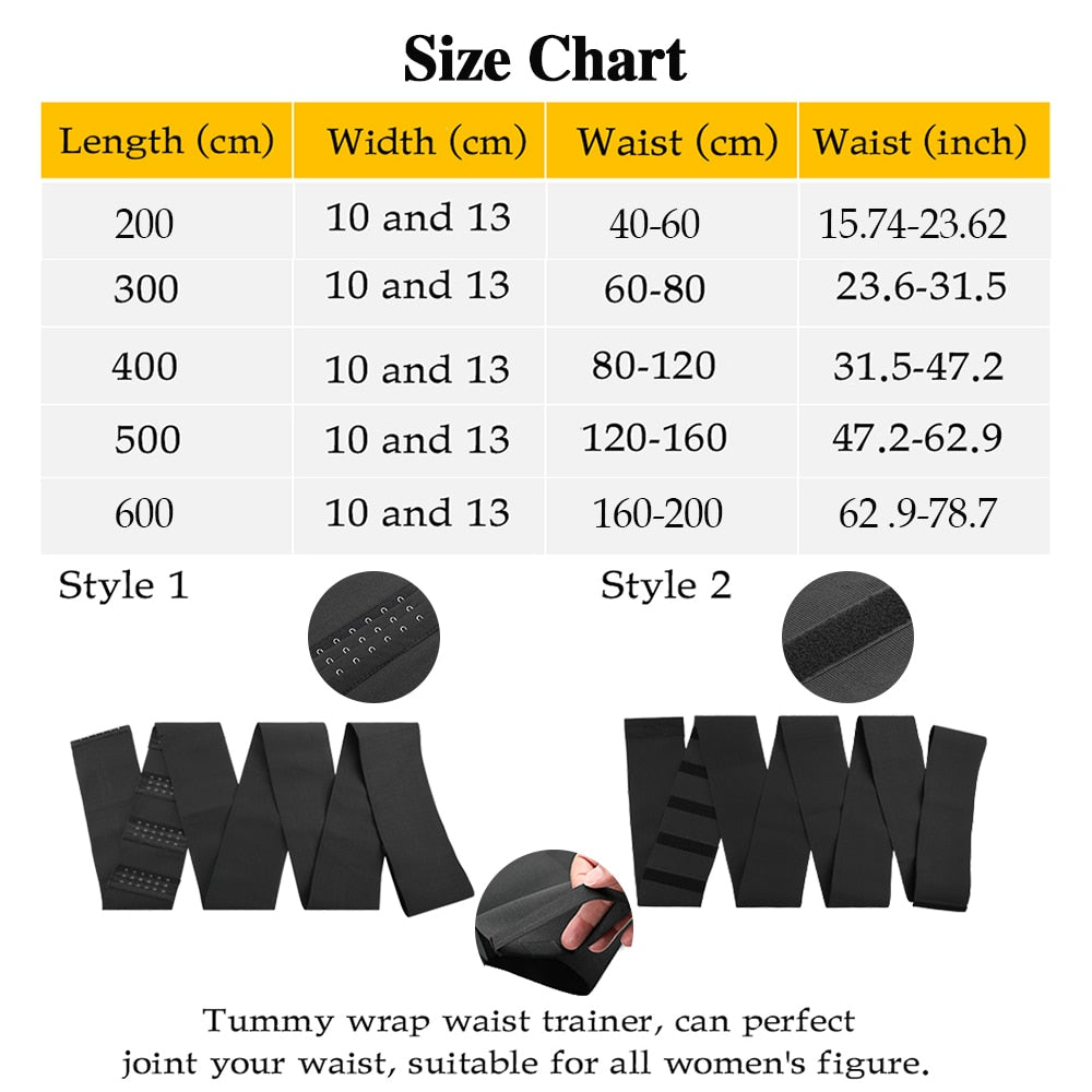 Waist Bandage Wrap Trimmer Belt Waist Trainer Body Shapewear Tummy Woman Flat Belly Slimming Gain Postpartum Sheath Belt Corset