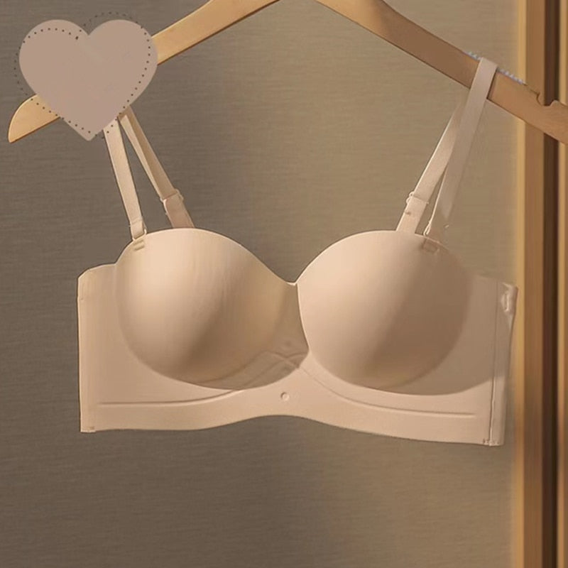 Sexy Strapless Push-Up Underwear No Steel Ring