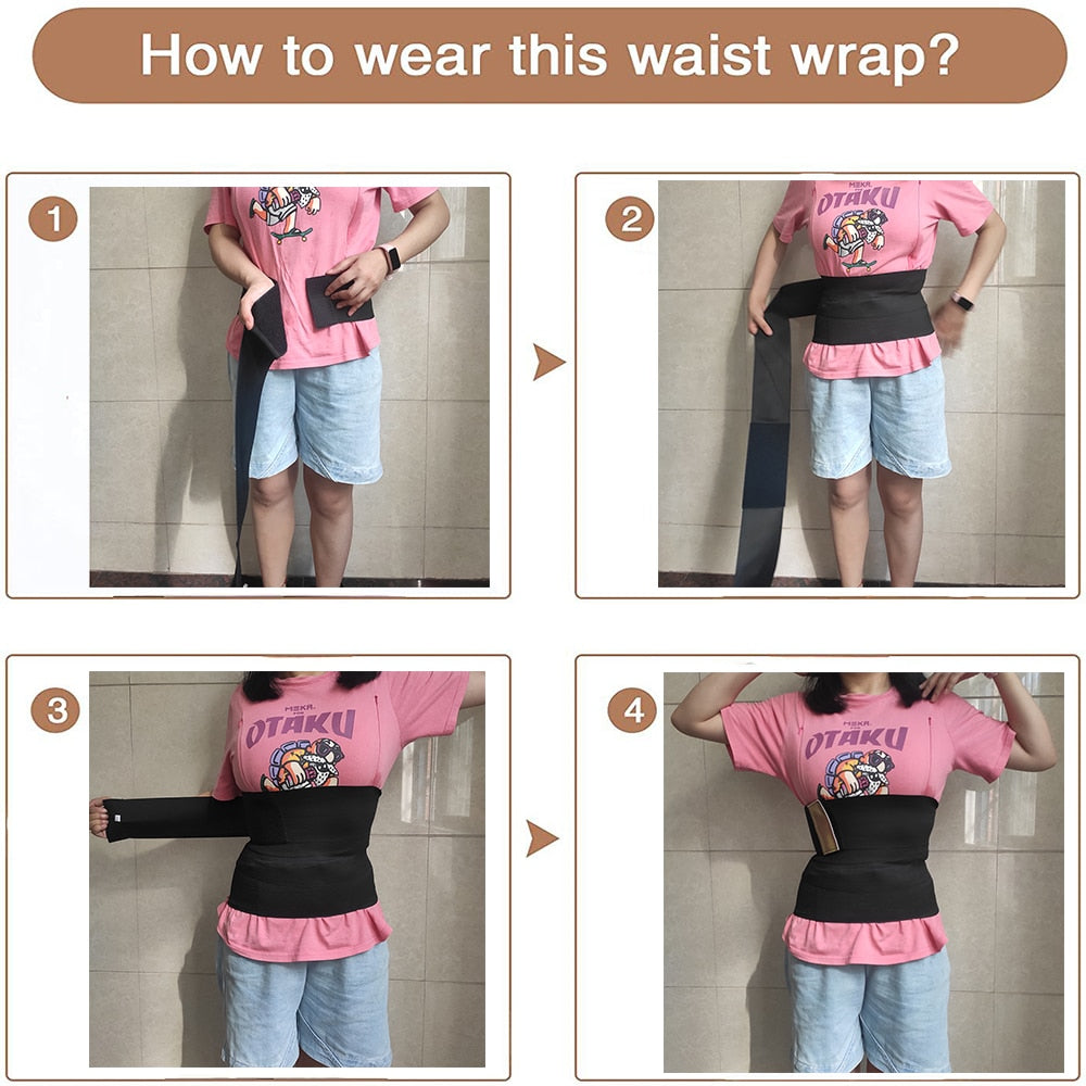 Waist Trainer Bandage Wrap Shaperwear Tummy Belt Stretch Bands Body Shaper Reductive Postpartum Slimming Sheath Woman Flat Belly